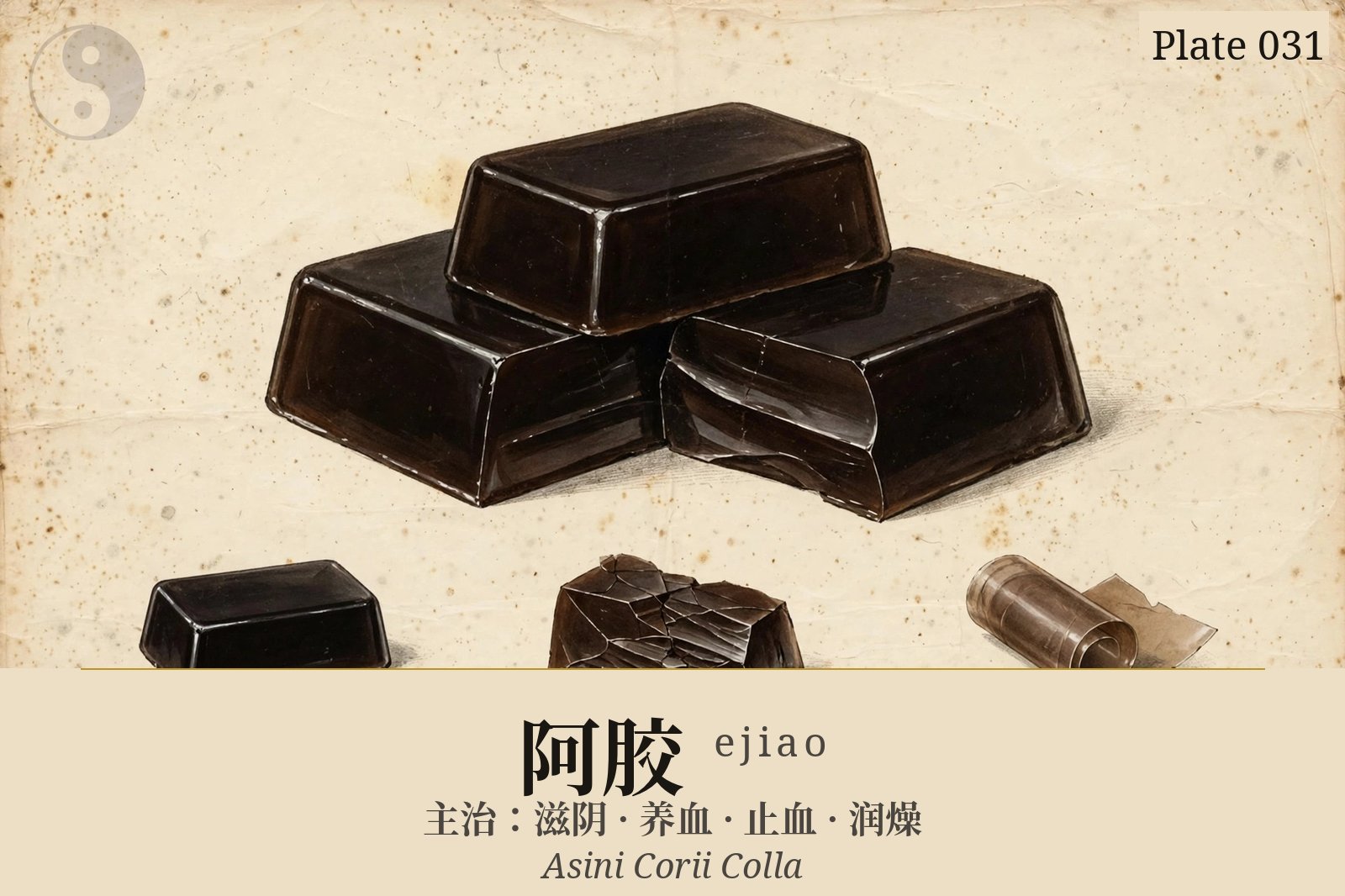 Ejiao (Donkey-hide Gelatin) — classical plate
